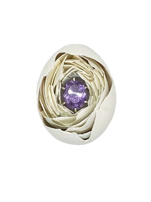 Broche-Nido con amatista